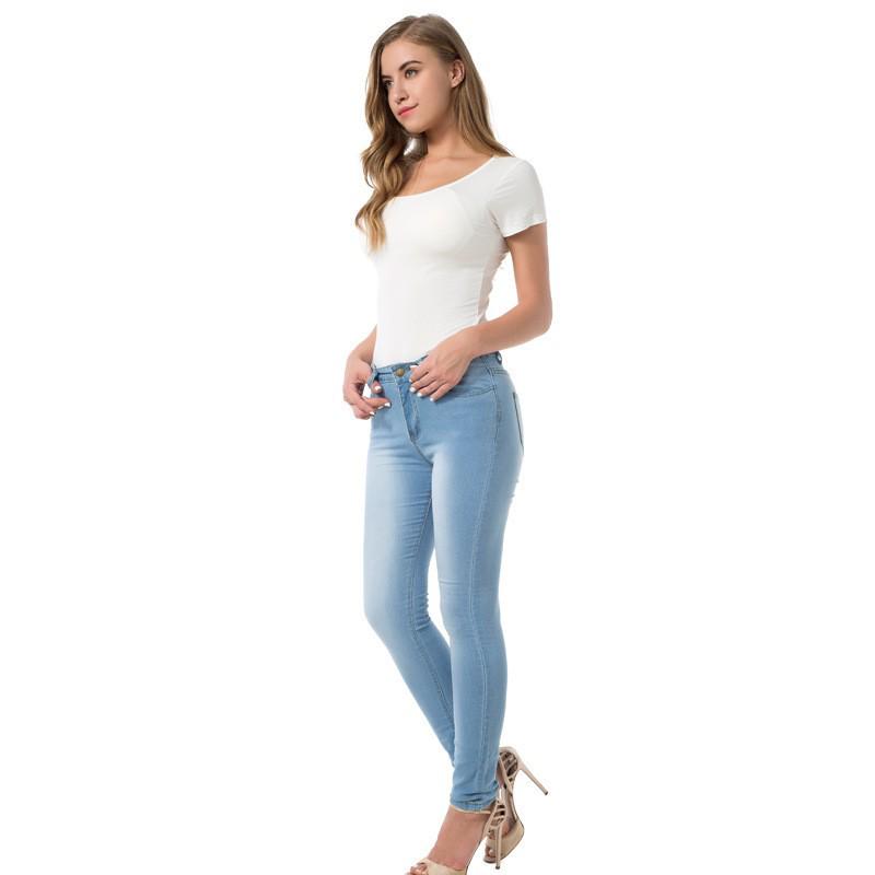 Nieuwe Europese Amerikaanse Stijl Slim Fit Stretch Skinny Jeans voor Dames