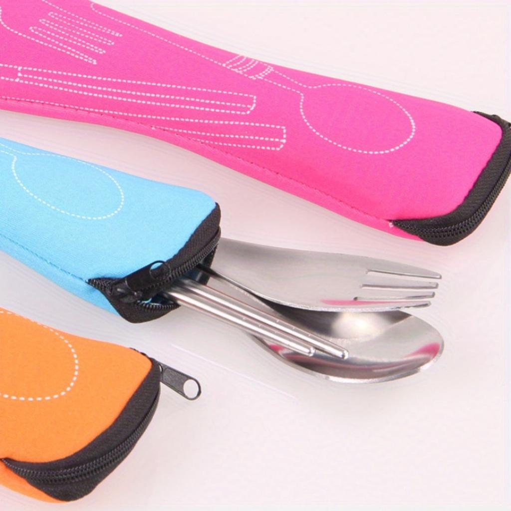1pc Premium Leak-Proof Cutlery Bag - Durable, Portable, and Spacious Storage for Utensils .
