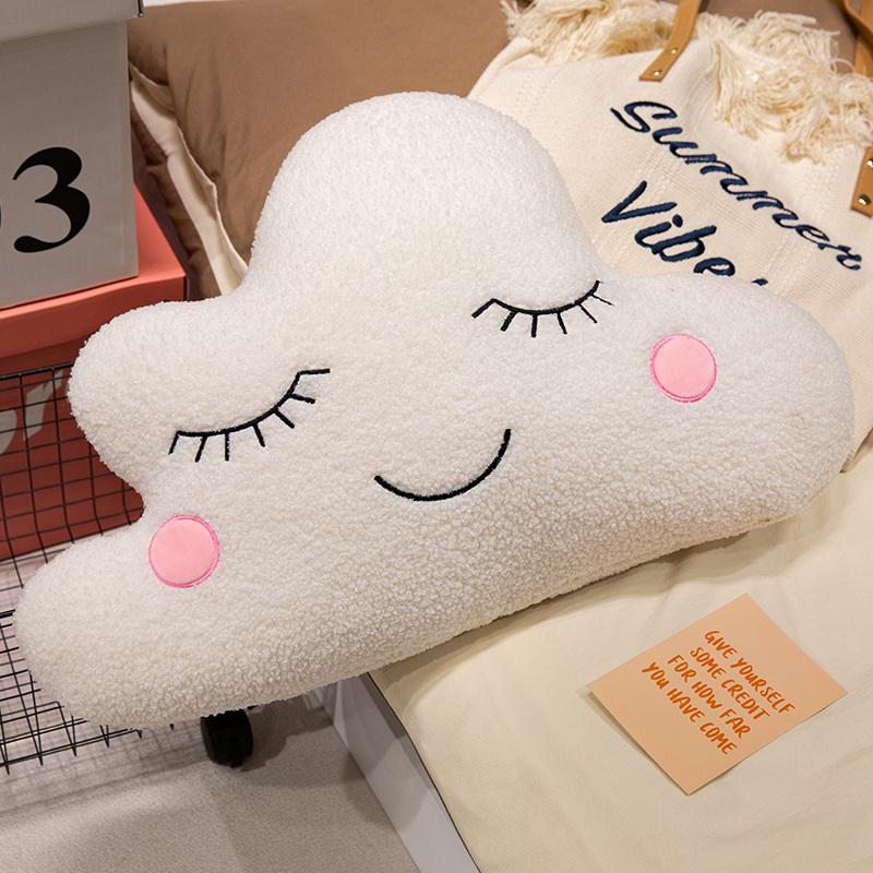 Plush Pillow Throw Toy Doughnut Cloud Moon Five Pointed Star Cushion Sofa