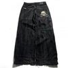 Mens Y2K Streetwear Denim Pants Loose Fit High Waist Retro Graphic Straight Leg Jeans