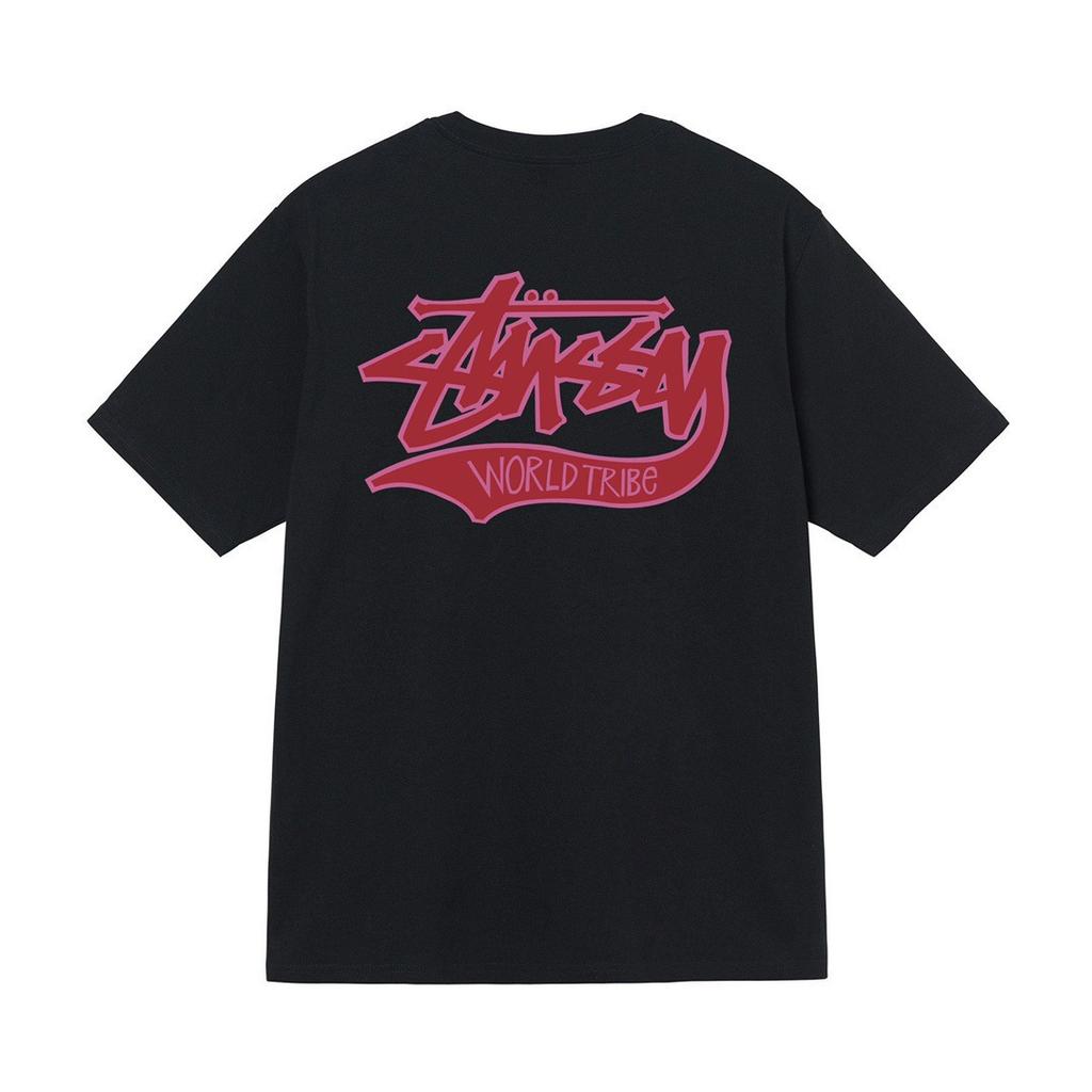 Cross-border Trendy Brand Street Stusy Stu Printing Men's and Women's Short-sleeved T-shirts, Loose Street Boutique T-shirts In Summer