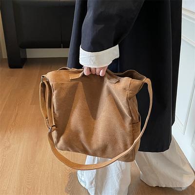 Casual Large-capacity Canvas Bag Women's 2025 New Simple Tote Bag Versatile Shoulder Messenger Bag One Piece Delivery