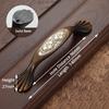 KAK Antique Bronze Ceramic Cabinet Handles Vintage Drawer Knobs Wardrobe Door Handles European Furniture Handle Hardware