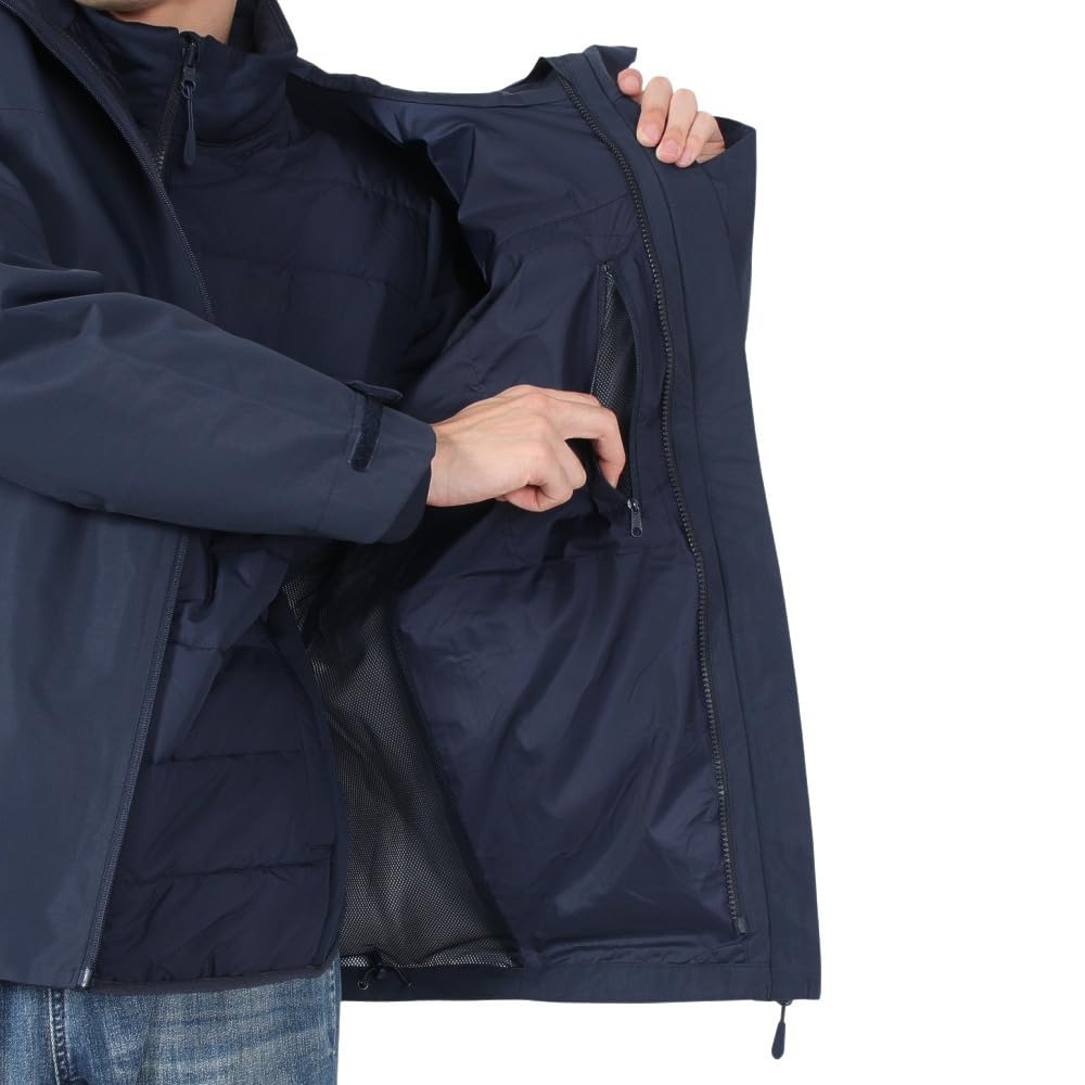 Waterproof and Breathable 3WAY Mountain Parka Water Repellent and ASIA GLAABACH 3IN1 JKT High Performance Night Blue [Jack Wolfskin] Men's (TEXASHIELD