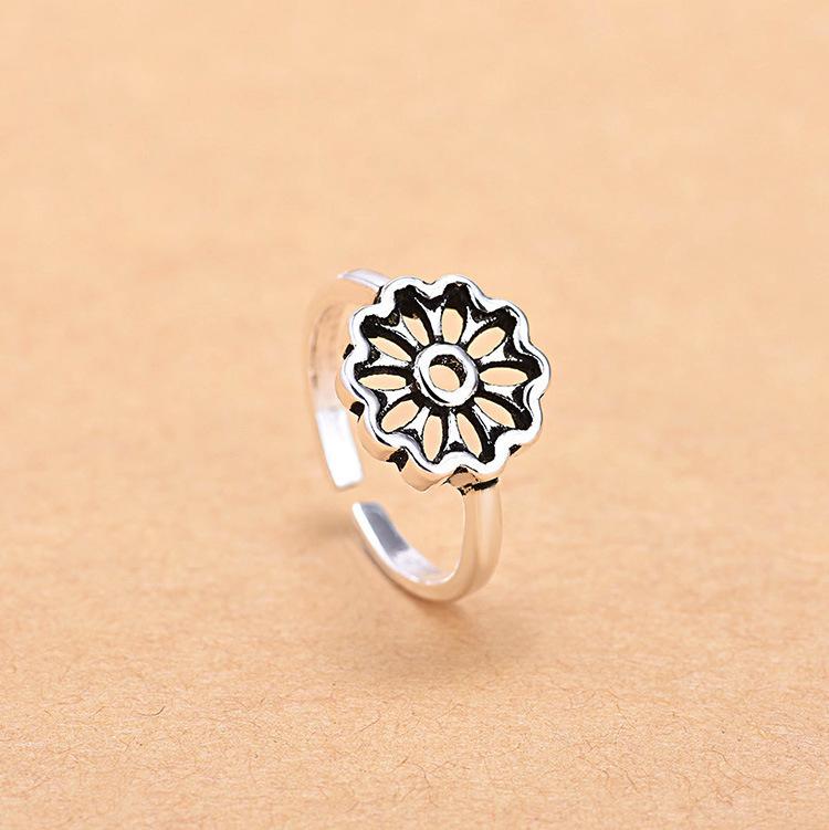 Opening Vintage Ring Female Simple Cold Wind Adjustable Index Finger Ring Small Fresh Personalized Finger Ring