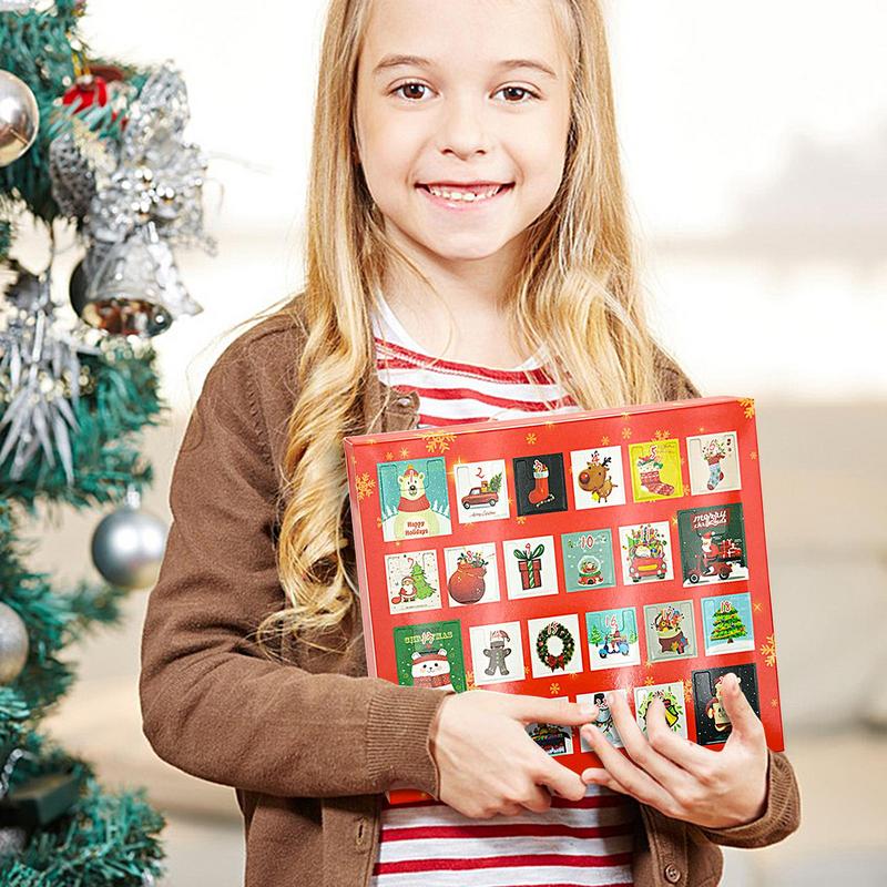 NEW 24 Day Countdown Calendar Advent Surprise Blind Box Set Christmas Bracelet Set DIYCreative Ornaments Christmas Girl Gifts