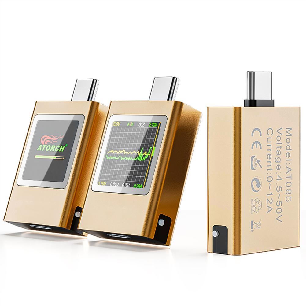 Type-C USB Power Meter Tester Power Bank Phone Charger Tester PD 3.1 3.0 QC 2.0 3.0 Fast Charging Protocol Two-Way Measurement
