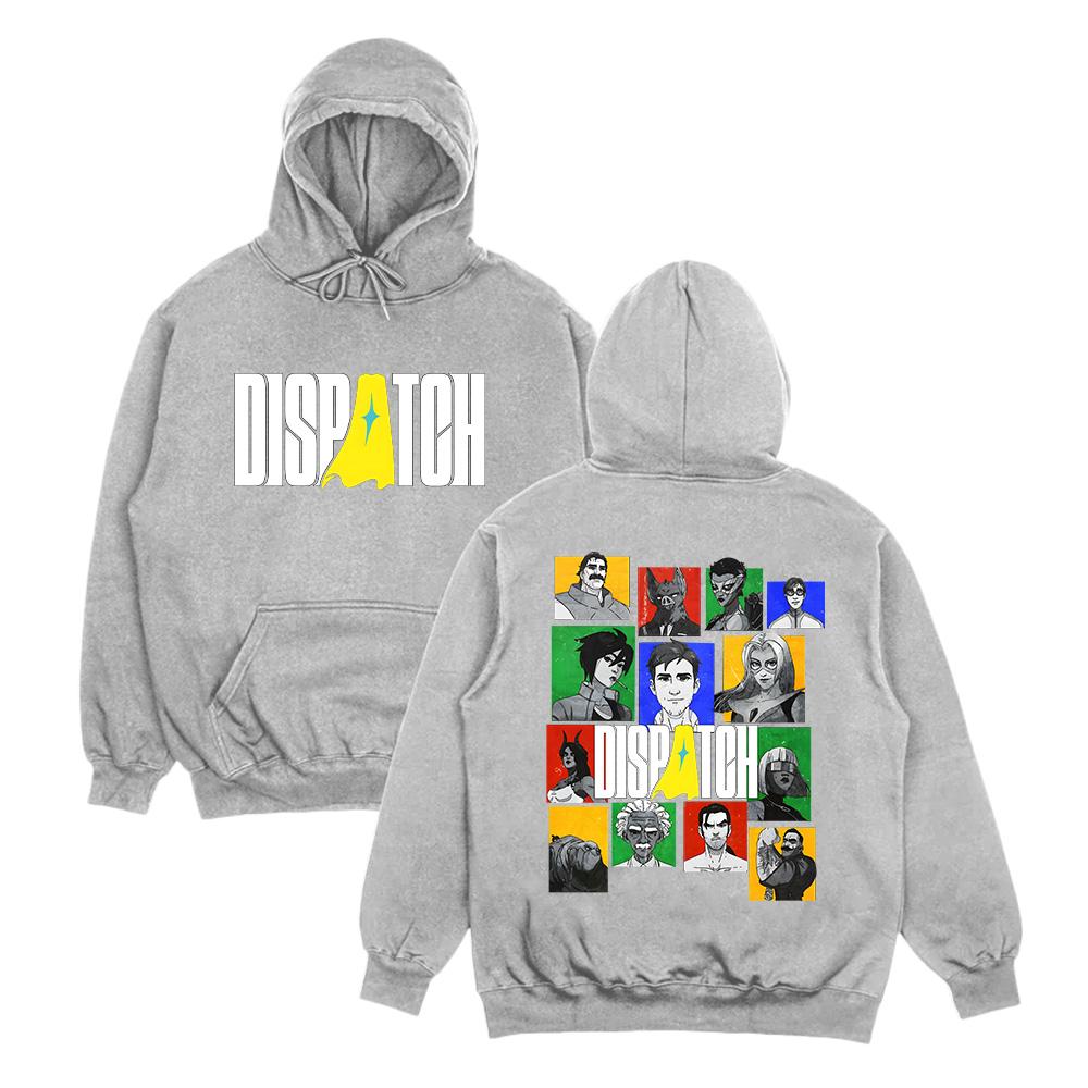 

Диспатч Игра Мультяшная Графика K-pop Подарок для Фаната Уличная Одежда Мужская и Женская Мода Харадзюку Толстовки с Длинным Рукавом Осенние Свободные Худи XS серый