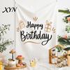 Nature Style Backdrop Baby Birthday Backdrop, Greenery Forest Banner for Boy Girl, Linen-like Polyester Fabric 100 Day Celebration Party Decorations,