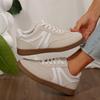 2026 New Retro Casual Platform Sneakers Round Toe Versatile Thick Sole Skate Shoes