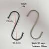 Cross-Border S-shaped Iron Hooks: 11 Specifications In Black & Silver for Hanging and Connecting