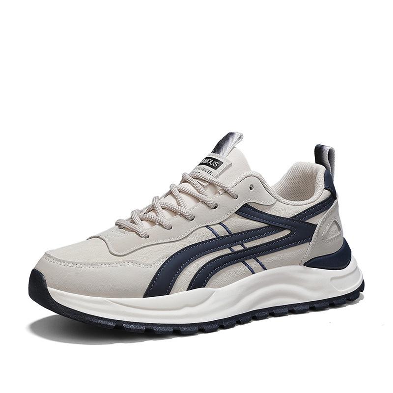 

Foreign trade export fashion classic men s dad shoes outdoor comfortable versatile trend new casual shoes breathable 39 бежевий