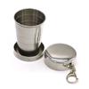 Folded Stainless Steel Folding Cup 150/250ML Collapsible Cups Retractable Cup  Travel