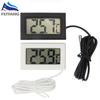 Mini LCD Digital Thermometer Used for Freezer Temperature - 50-110℃ Refrigerator Thermometer Indoor and Outdoor Waterproof Probe