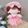 Lolita Dienstmädchen-Outfit Miniaturkleid Anzug 20CM Puppe Kopfschmuck Kleiderset Baumwoll-Plüschpuppe