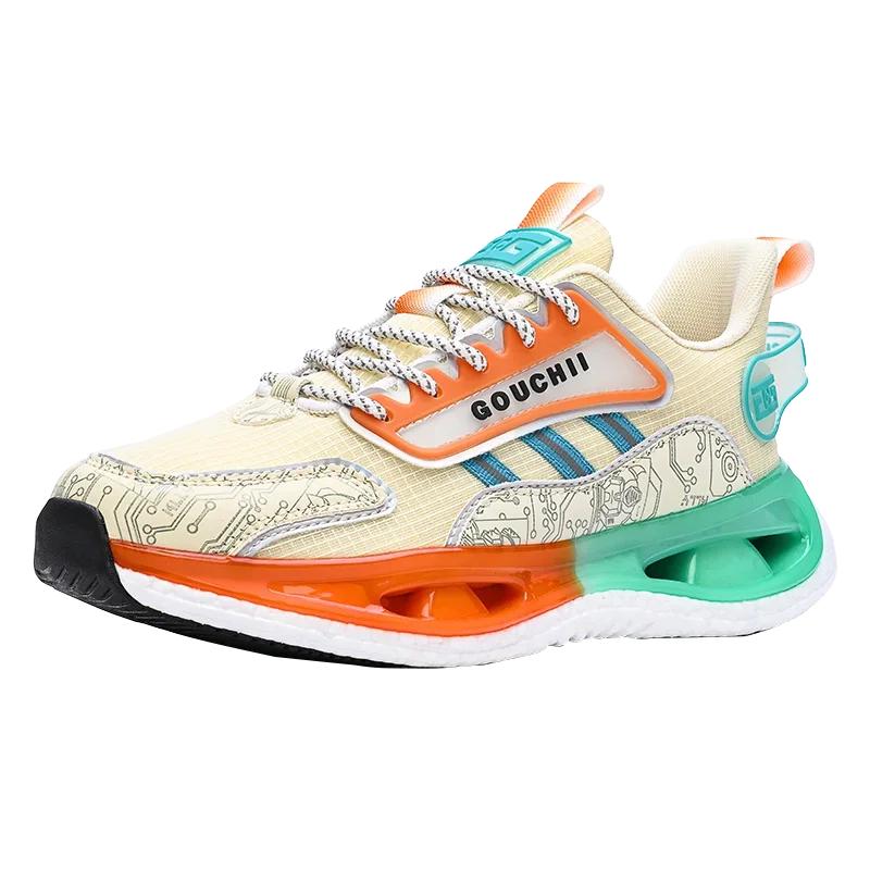 

Mesh Carbon Board Running Shoes Anti-Slip & Wear-Resistant Sports Leisure Footwear for Outdoor Travel Fashionable Minimalist 45 оранжевый