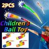 2Pcs Soft Ball Soft Tail Meteor Ball Rainbow Tail Kindergarten Hand Throwing Ball  Sensory Training