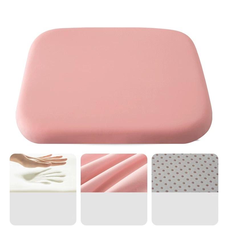 40x40cm Square Chair Cushion Comfortable Memory Foam Seat Cushion Non-Slip Chair Pads with Removable Cover For Office Car JT575