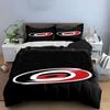 Red and Black Swirling Symbol Design Print Bedding Set Duvet Cover Pillowcases (1* Duvet Cover 2* Pillowcases Do Not Include Comforter)