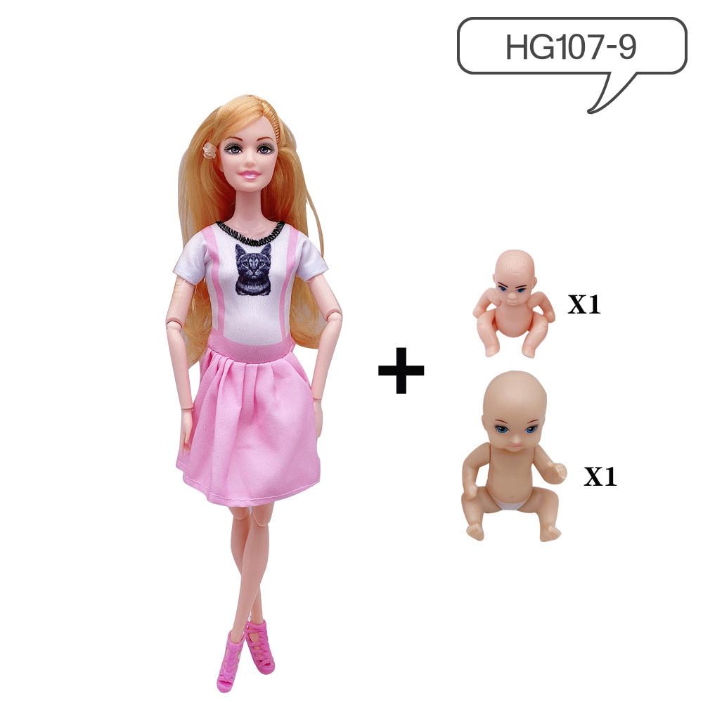 11.5 Inch Multi-functional Joint Pregnant with A Big Belly Will Give Birth To A Doll Barbie Doll Princess Girl