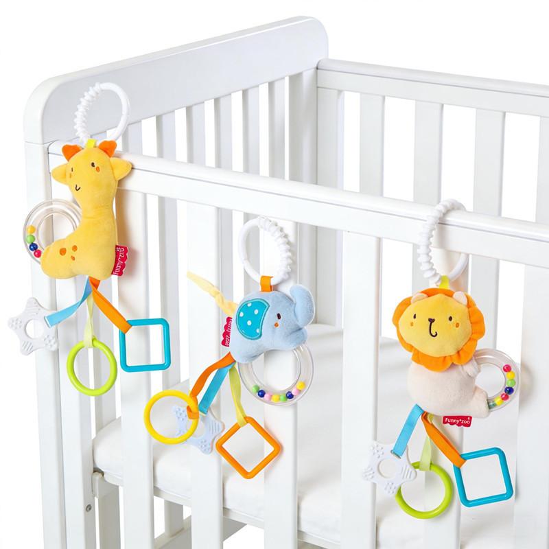 Lion Deer Plush Baby Rattle Toy For Newborns With Soothing Sleep Aid For Infants And Toddlers