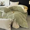 Thickened Milk Fleece Carved Fleece Four-Piece Warm Double-Sided Coral Fleece Bed Sheet Quilt Cover Bedding