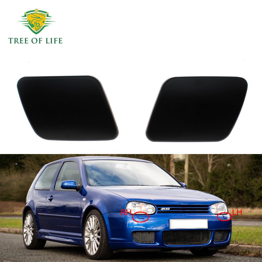 Car Front Bumper Headlight Washer Nozzle Jet Cover Cap For VW Golf 4 MK4 Variant 4Motion R32 1J0955110A 1J0955109A 1J0 955 110 A