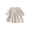 Herbst-Stickerei-Kragenkleid für Mädchen, Alter 1-8 - Eleganter Frühlings-/Herbst-Prinzessinnenrock