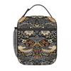 Borsa termica per il pranzo William Morris Strawberry Thief per donne bambini Scatole per alimenti portatili Pranzo termico Borsa tote