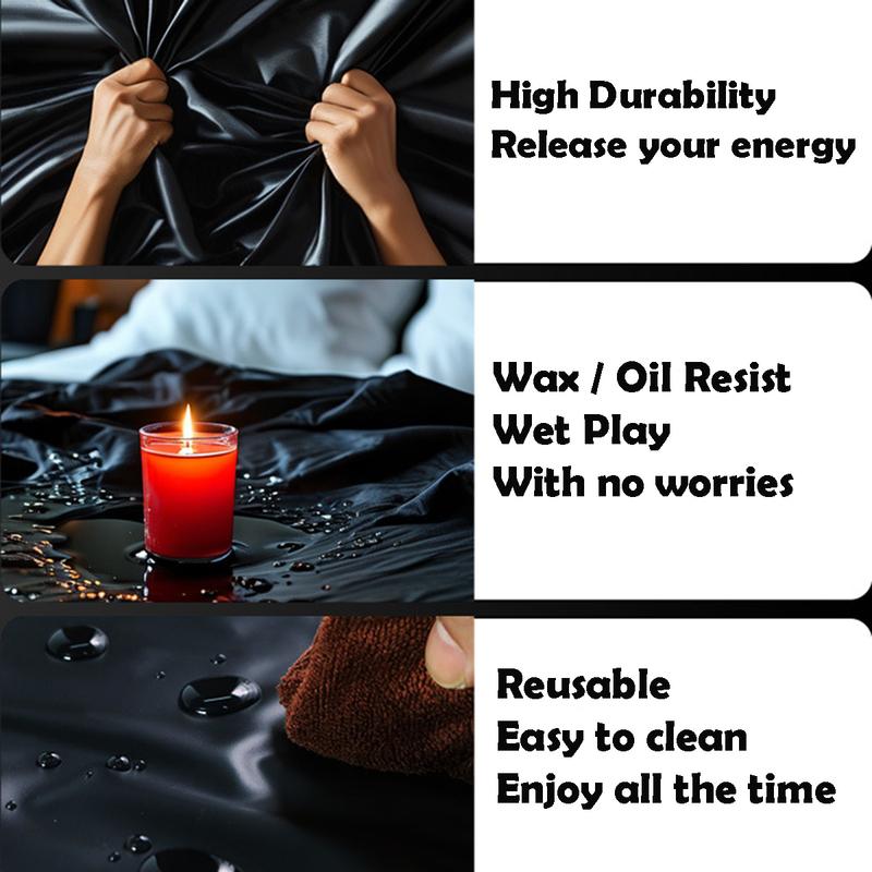 Adult Game Sex Sheet Wax Oil Lubricant Resist Waterproof BDSM Bed Cover Couple Sex Massage Reusable 2M Bed Sheet 18+ Sex Product