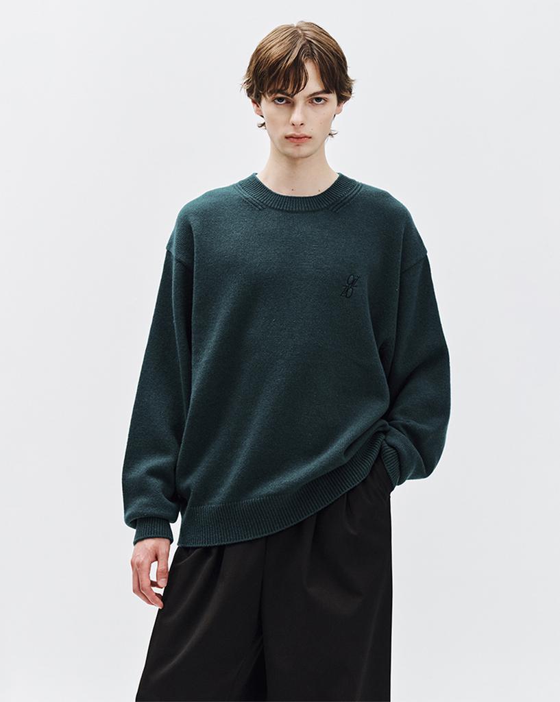 ZIOSONGZIO Anco-Erang Artwork Crewneck Knit Green Zh6Kt610Gr