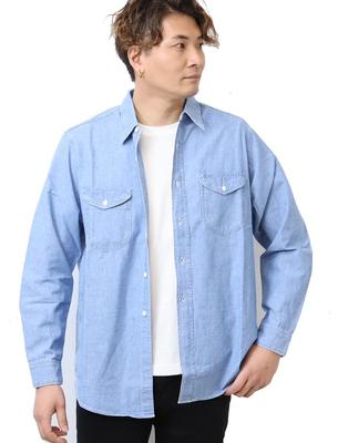 Lee Official Denim Work Mid XL Men's Shirt, LM7233-292, S/W,