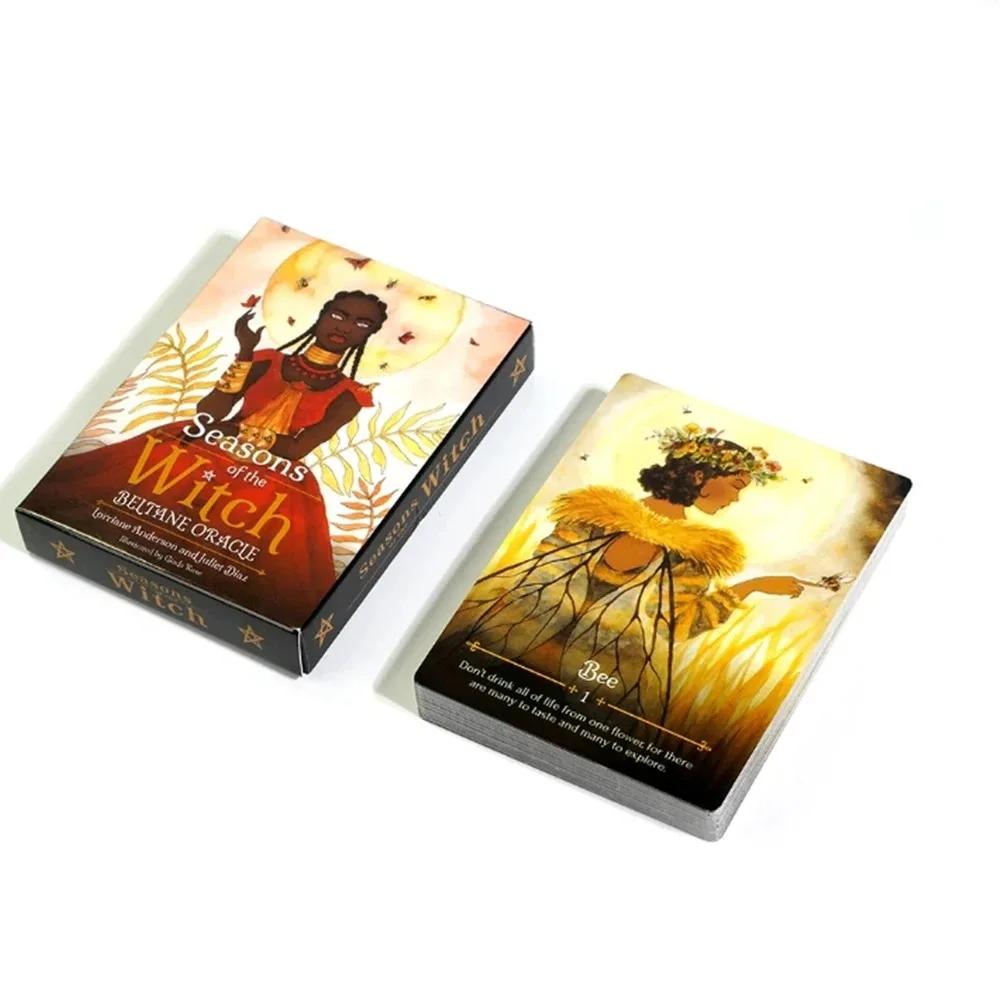 Seasons of The Witch Imbolc Orakelkarten Ein 44 Englisch Visions Divination Edition Deck Brettspiele Tarot für Partyspiele