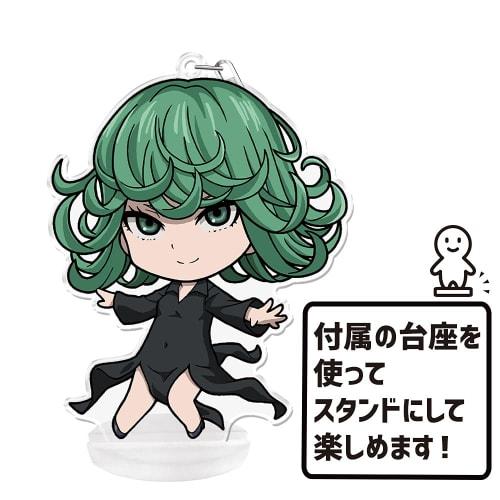 Азу Мейкер Ванпанчмен Пуни Коллекция! Брелок (с подставкой) Татсумаки Испуганная