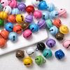 50 Stück/Los Bemalte Farbglöckchen Perlen Runde Mini-Glocken Ornamente für Schmuckherstellung DIY Armband Halskette Ohrringe Dekor Zubehör
