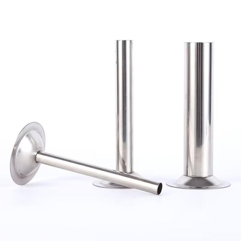 Stainless Steel Sausage Stuffer Tubes: 3-Piece Extended Funnel Set for Hog Casings