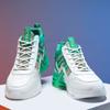 Fashion 2024 New Breathable High Top Sports Shoes for Men's Trendy Casual Shoes with Soft Sole and High Height Youth Running Shoes
