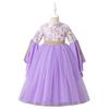 Flower Girl Princess Dress For Weddings Summer Kid Formal Bow Long Gown For School Evening Party Children New Year Cloth