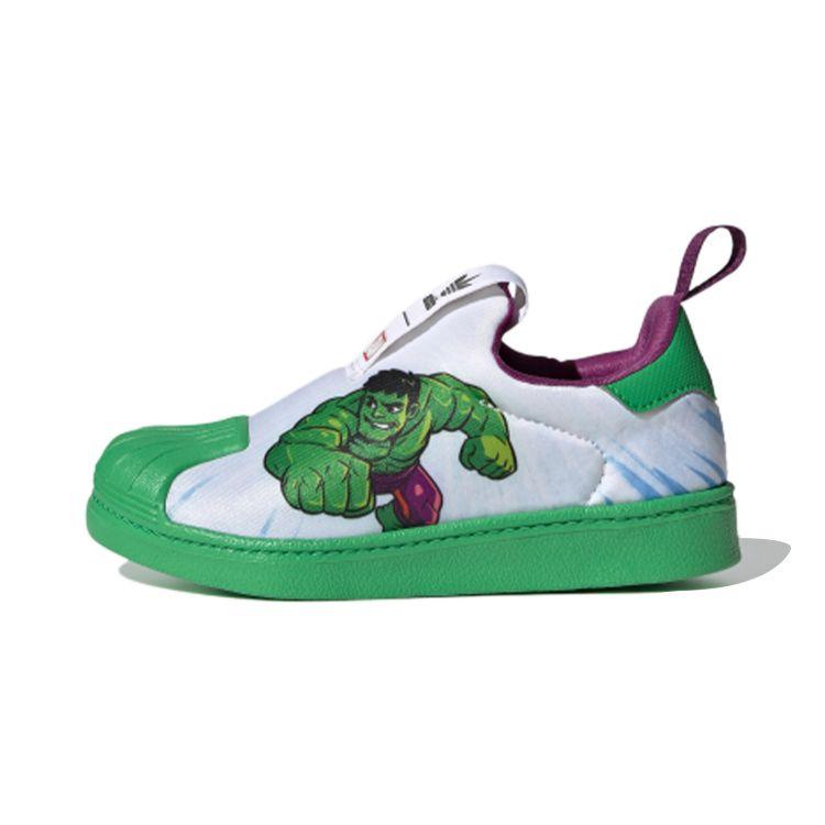 

Детские кроссовки adidas Marvel x Superstar 360 J Hulk White Cloud-White Vivid-Green FY2508