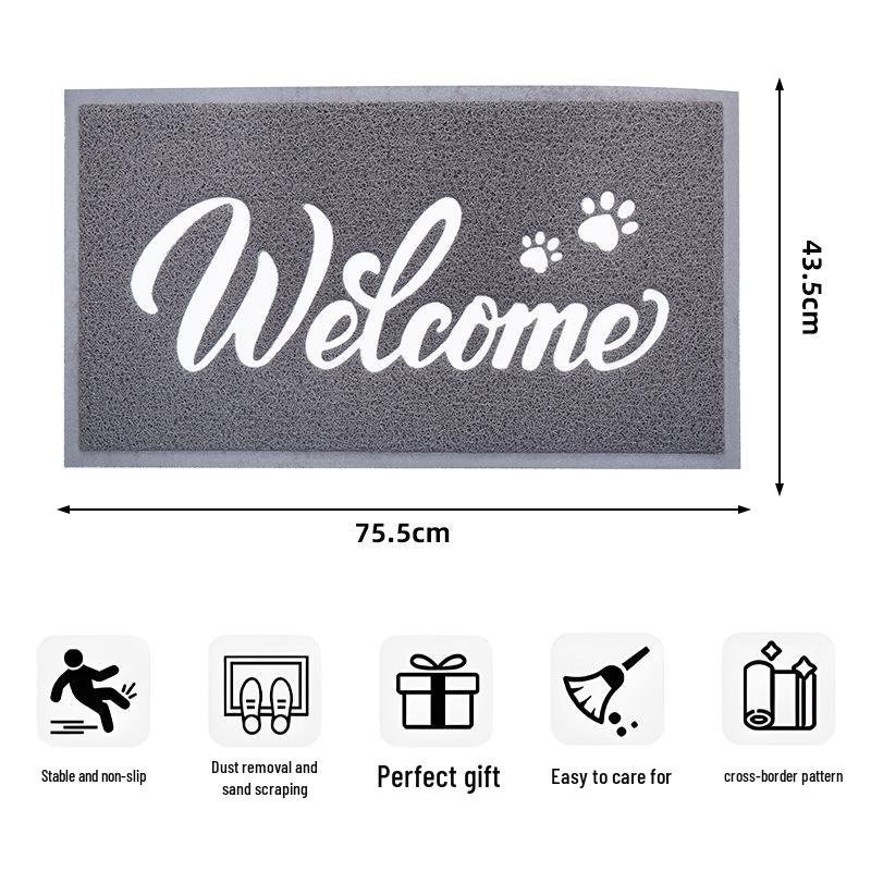 Thickened Non-Slip Entryway Mat: Durable, Easy-Care Dirt-Scraping Floor Carpet