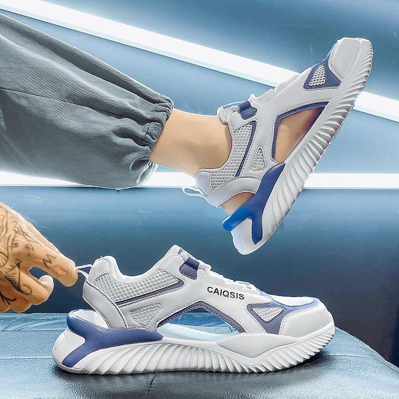 Summer Men Sandals Luxury Brand Breathable Mesh Beach Slippers Shoes Outdoor Casual Lightweight Beach Sandals Fashion Men Shoes