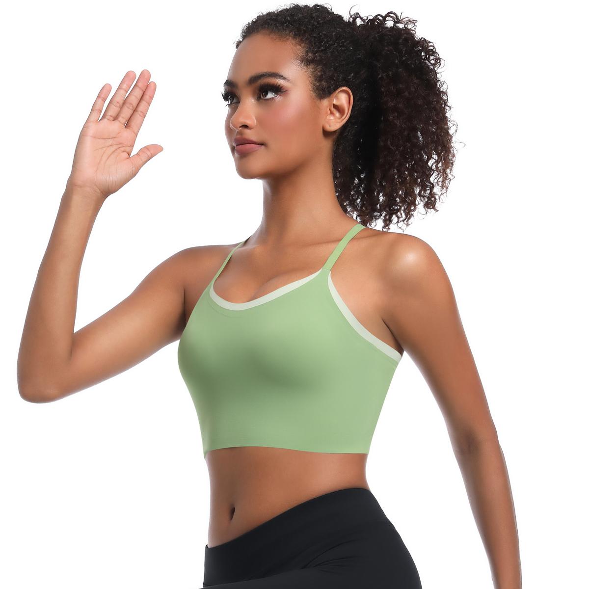 Nessaj Женский Спортивный Йога Бюстгальтер Высокопрочный Фитнес Жилет Быстросохнущий — фото 9