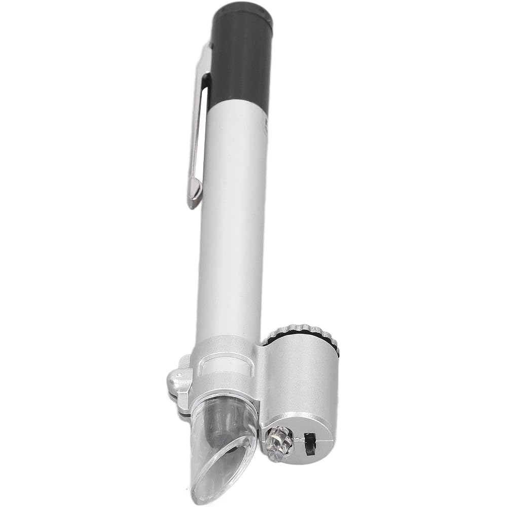 50x Microscope, Lightweight and Accurate Measuring Pen Microscope with Scale for Jewelry Shops