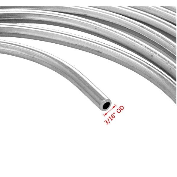 1x Zinc Steel Car Brake Line Tubing Coil Kit 16Pcs Fittings Universal 3/16" 25Ft