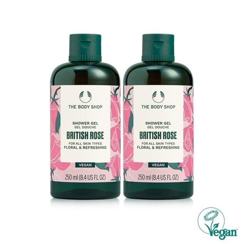 The Body Shop British Rose Shower Gel 250ML Duo Set (880004) FREE