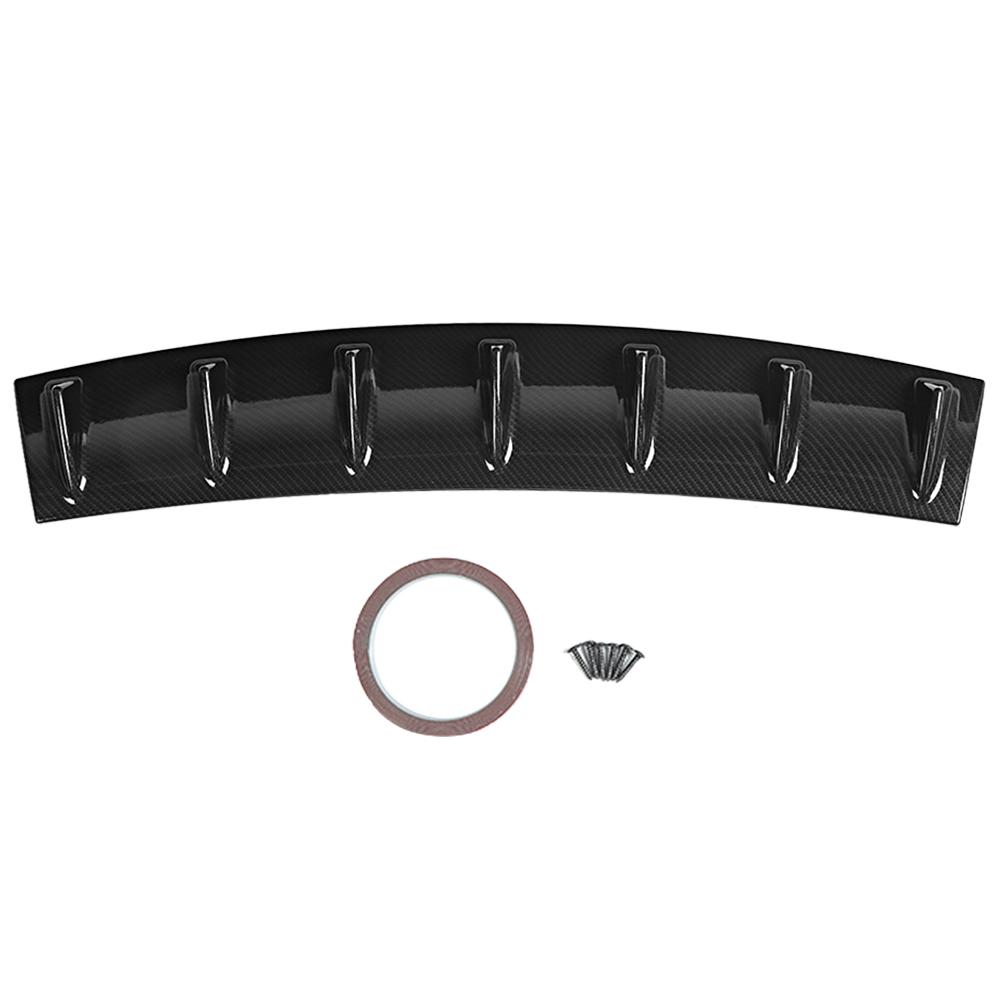 Rear Spoiler Shark 7 Fin Deflector Bumper Lip Diffuser Large