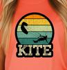 Retro Kiteboarding Sunset T-shirt | Kiteboard Enthusiast Tee, Beach Shirt