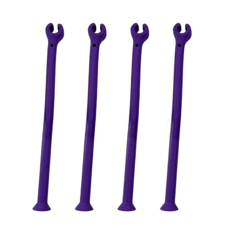 Molded Plastic Wine Glass Placement Aids with Split Ends for Kitchen Cabinets, Dining Storage and Beverage Stations