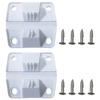 Plastic For COOLER PLASTIC HINGE SET REPLACEMENT 2x HINGES 8x SCREWS 5283-1141  4*16mm Screw Furniture Hardware