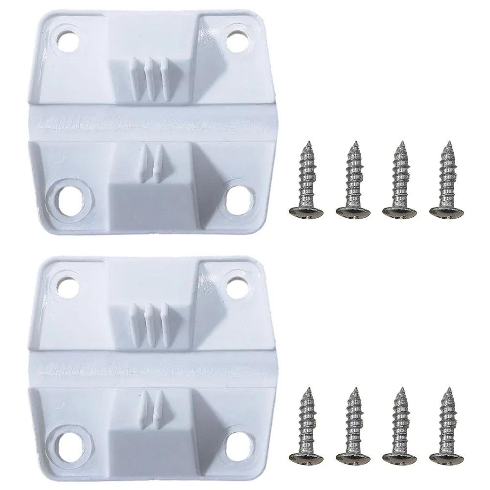 Plastic For COOLER PLASTIC HINGE SET REPLACEMENT 2x HINGES 8x SCREWS 5283-1141  4*16mm Screw Furniture Hardware